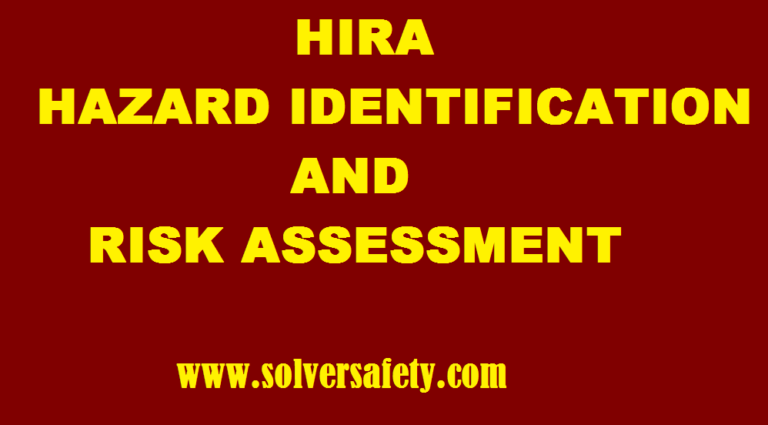 Hazard Identification and Risk Assessment(HIRA) in Hindi । संभावित खतरों की पहचान और उसका Risk Assessment.