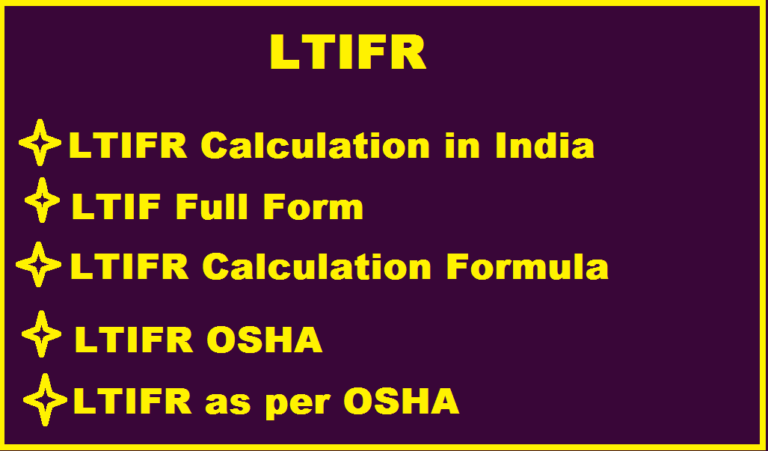 LTIFR Calculation Formula in Hindi